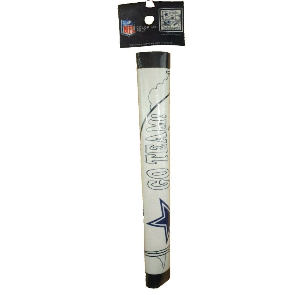 NFL Color Me Felt 23 x 23 Brass Grommet Banner Dallas Cowboys